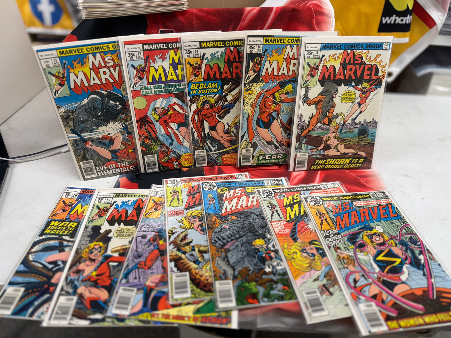 Ms. Marvel #1-23 Complete  1st Carol Danvers, Mystique  & 1st Death-Bird!) 1977