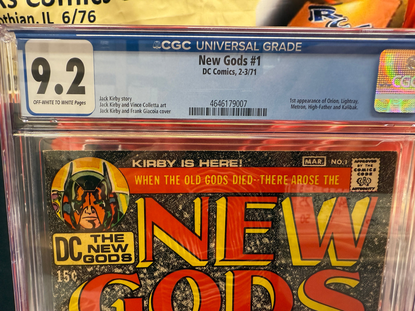 New Gods #1, CGC 9.2, 1st App of Orion, Lightray, Metron, and Kalibak, DC 1971