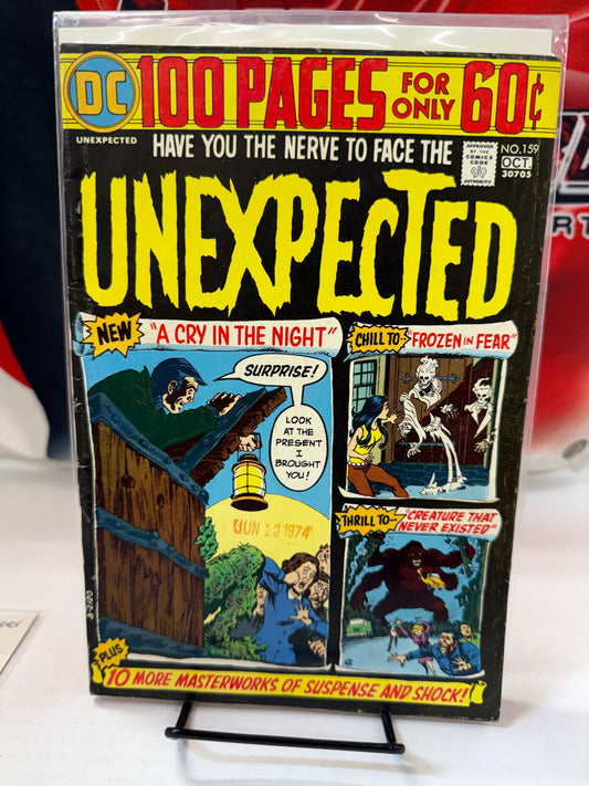 THE UNEXPECTED #159 100 PAGE GIANT "A CRY IN THE NIGHT!" NICK CARDY COVER 1974 Ebay