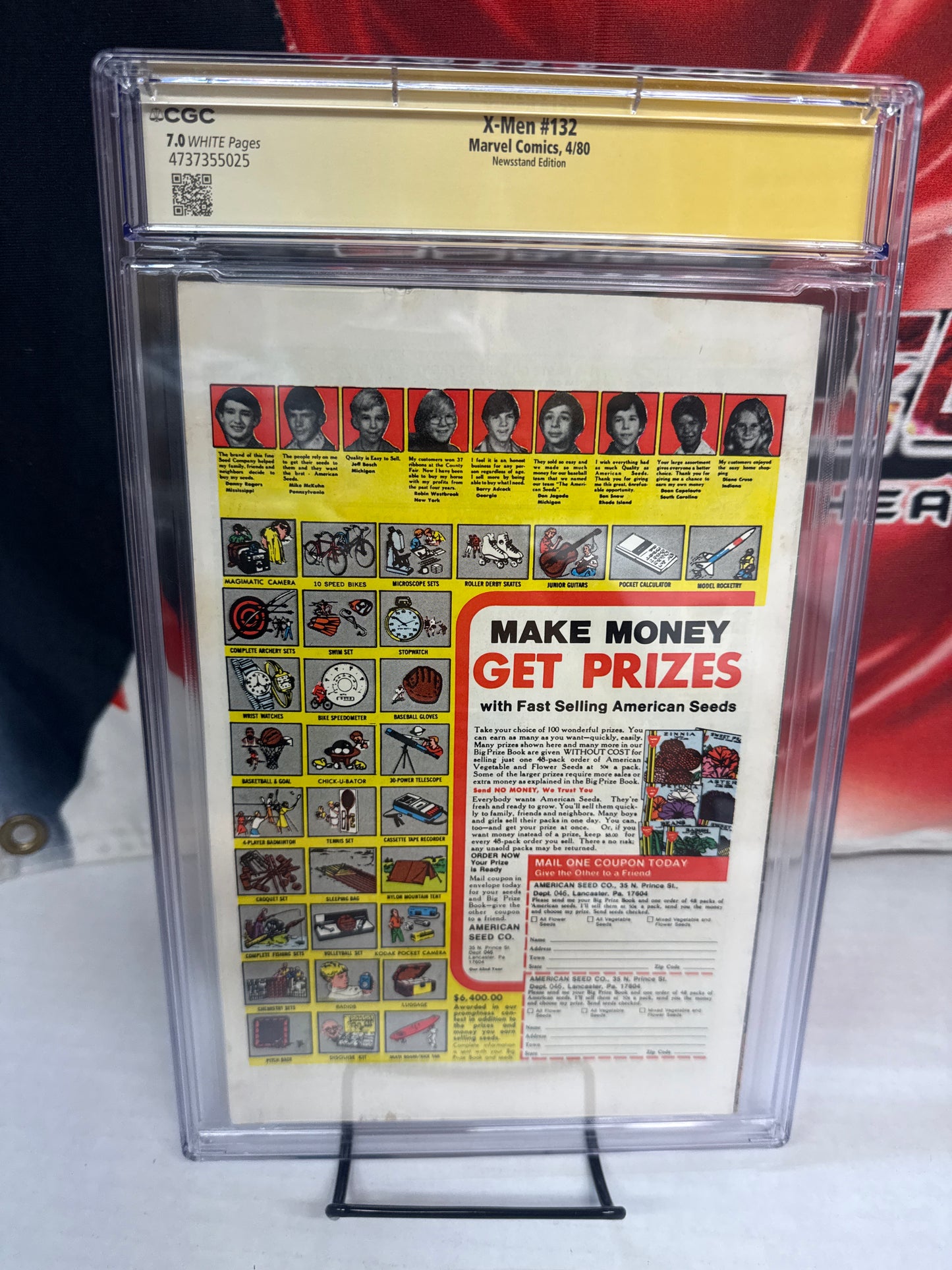X-Men #132 (1980) CGC 7.0 - SIGNED CHRIS CLAREMONT !! Hellfire Club - NEWSSTAND cross posted