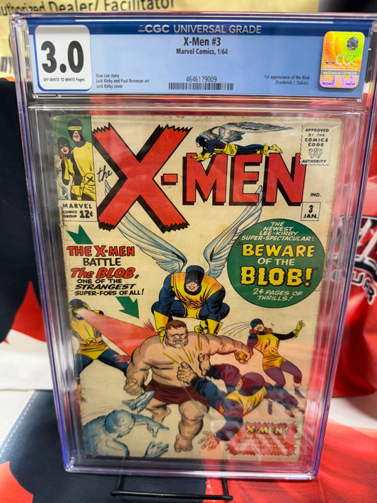 X-Men 3 CGC 3.0 First App Blob Marvel Silver Key 1964