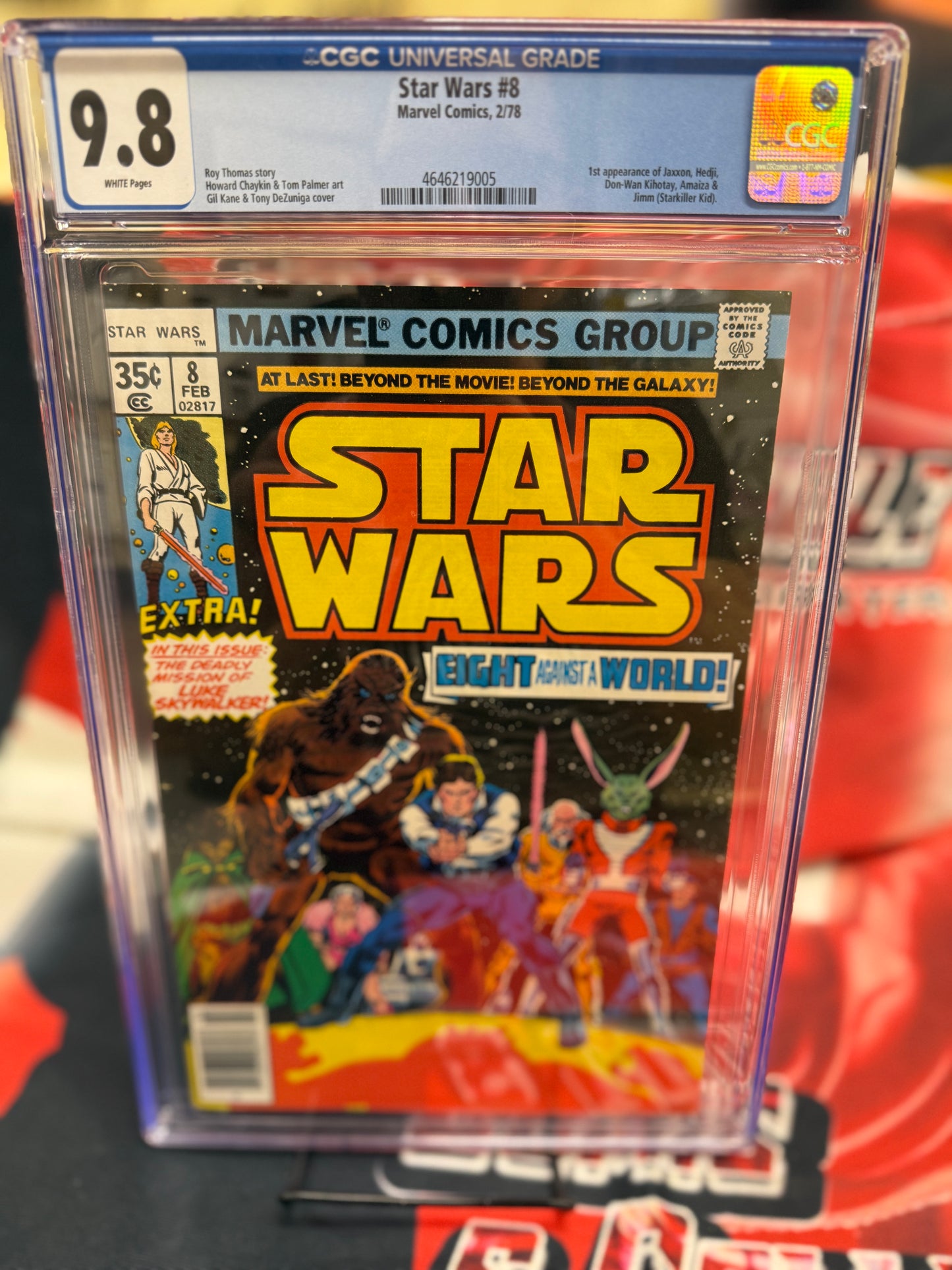 Star Wars #8 CGC 9.8 1978 Marvel Comics 1st App Jaxxon, Hedji, Star Killer KId