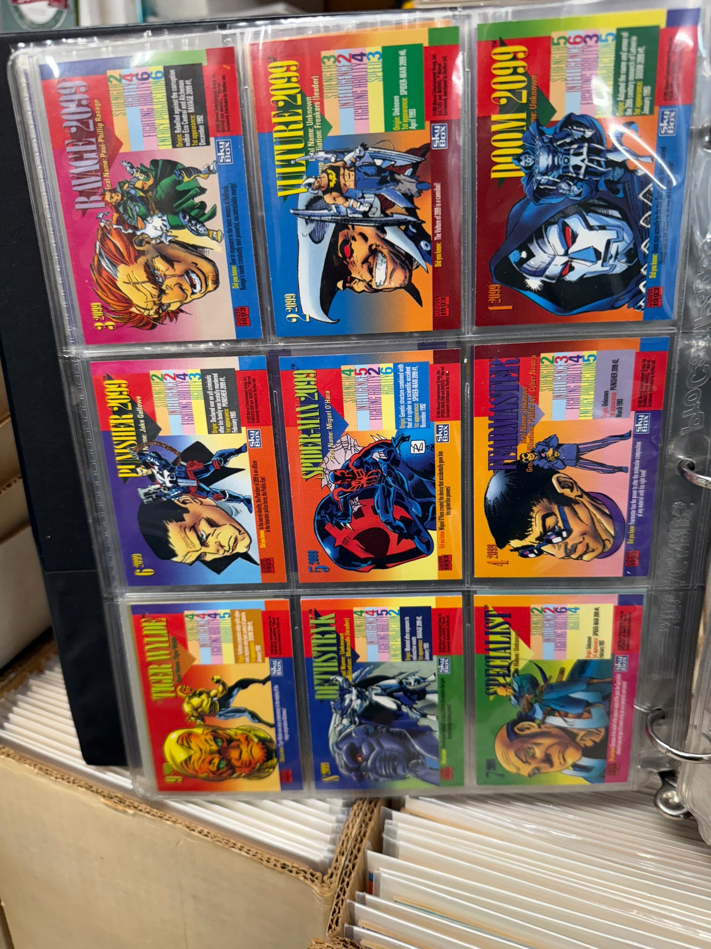 1993 Marvel Universe Series IV - Red Foil Inserts - Complete Set (9)