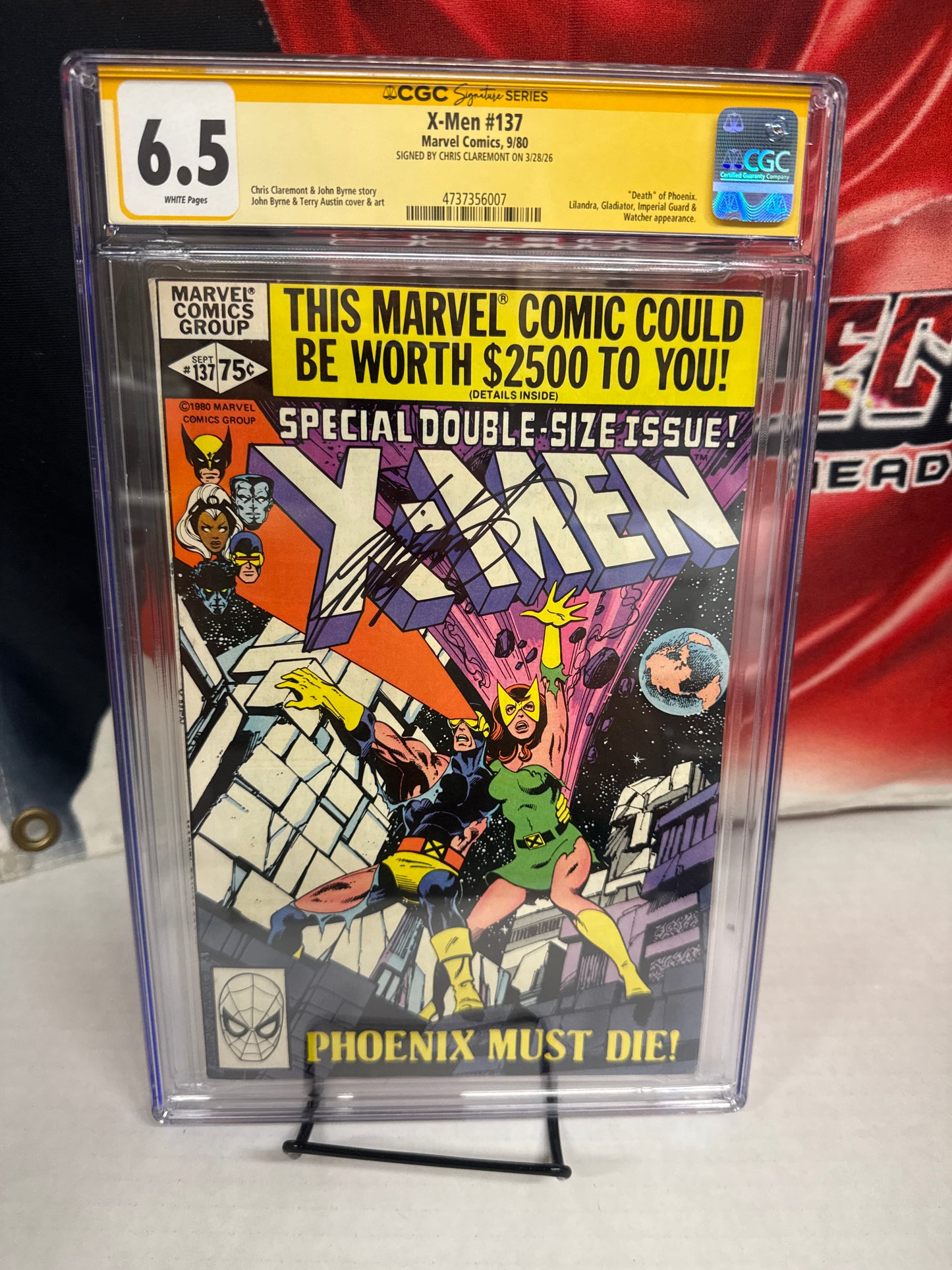 X-Men #137 CGC SS 6.5 Signed Chris Claremont Phoenix Must Die Key direct cross posted