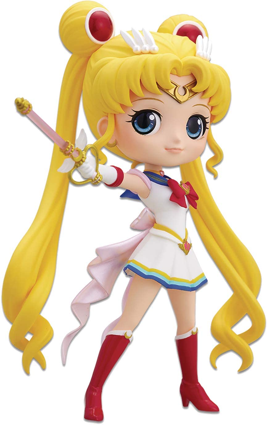 Banpresto Pretty Guardian Sailor Moon Eternal The Movie Q Posket-Super Sailor Moon-Moon Kaleidoscope Version Figure