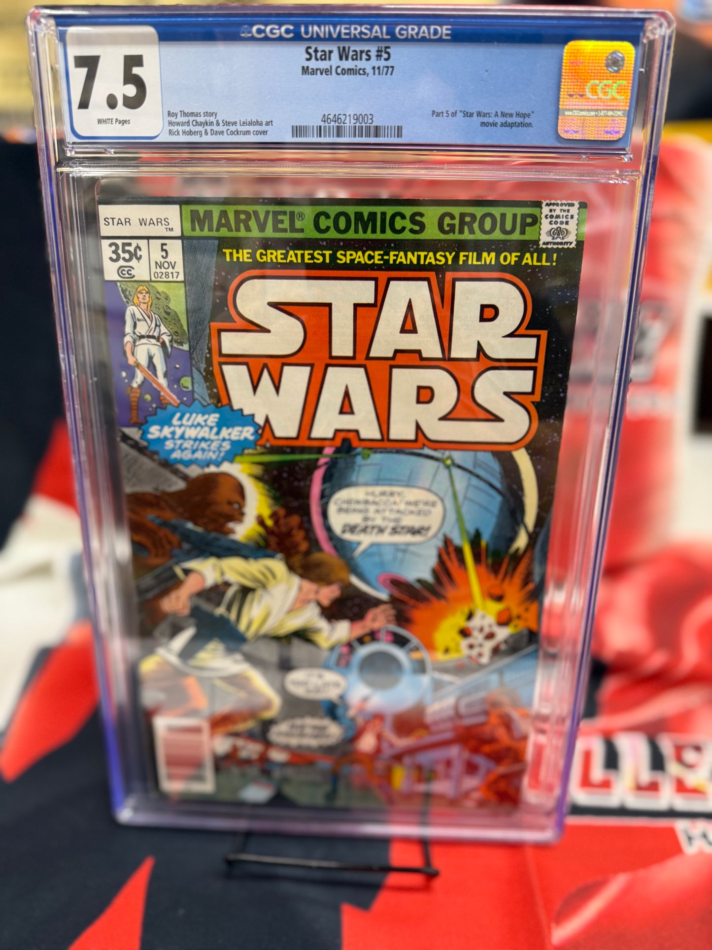 STAR WARS #5 * CGC 7.5  "A NEW HOPE” ADAPTATION 1977 * MARVEL COMICS Beauty