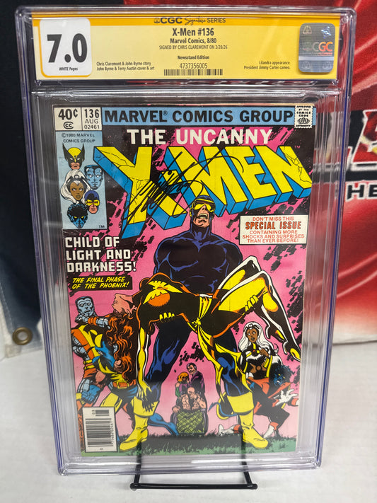 Uncanny X-Men #136 CGC SS 7.0 Signed By Chris Claremont (Marvel, 1980) cross posted