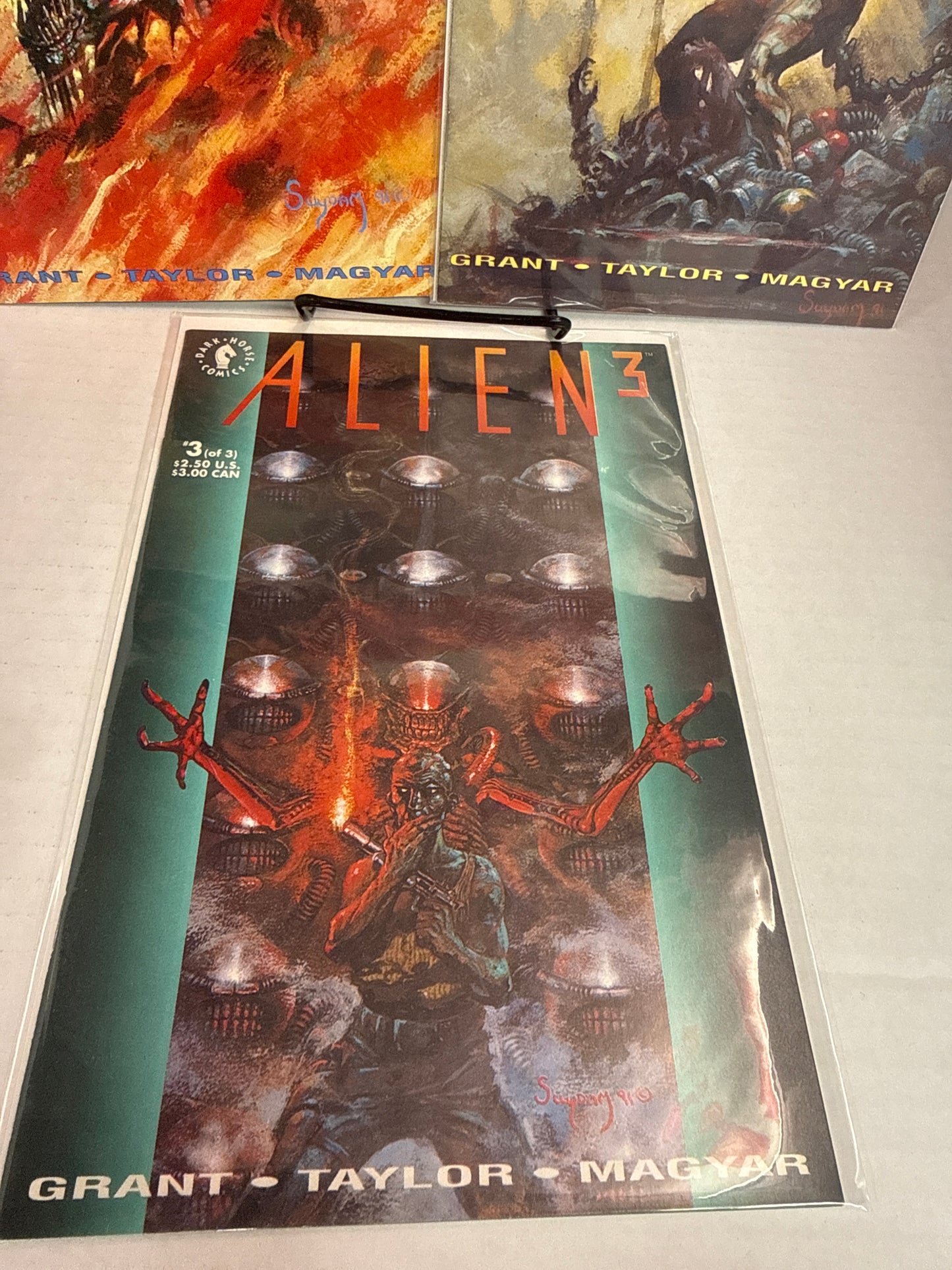 Alien 3 Comics #1-3 Movie  Adaptation Lot of 3 1992 Dark Horse Comics Arthur Suydam Cross Posted