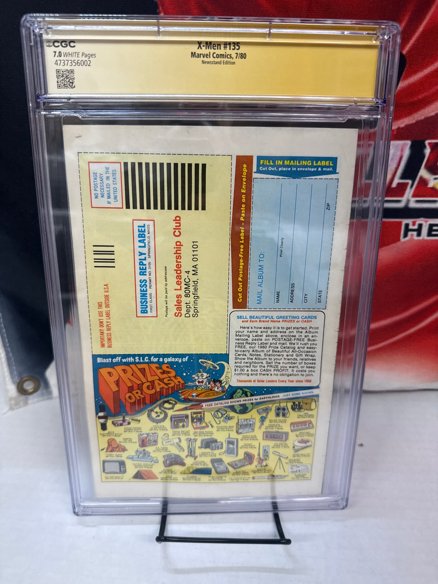 X-Men #135 CGC 7.0 White Pages  – First Senator Kelly – Dark Phoenix Saga Signed cross posted
