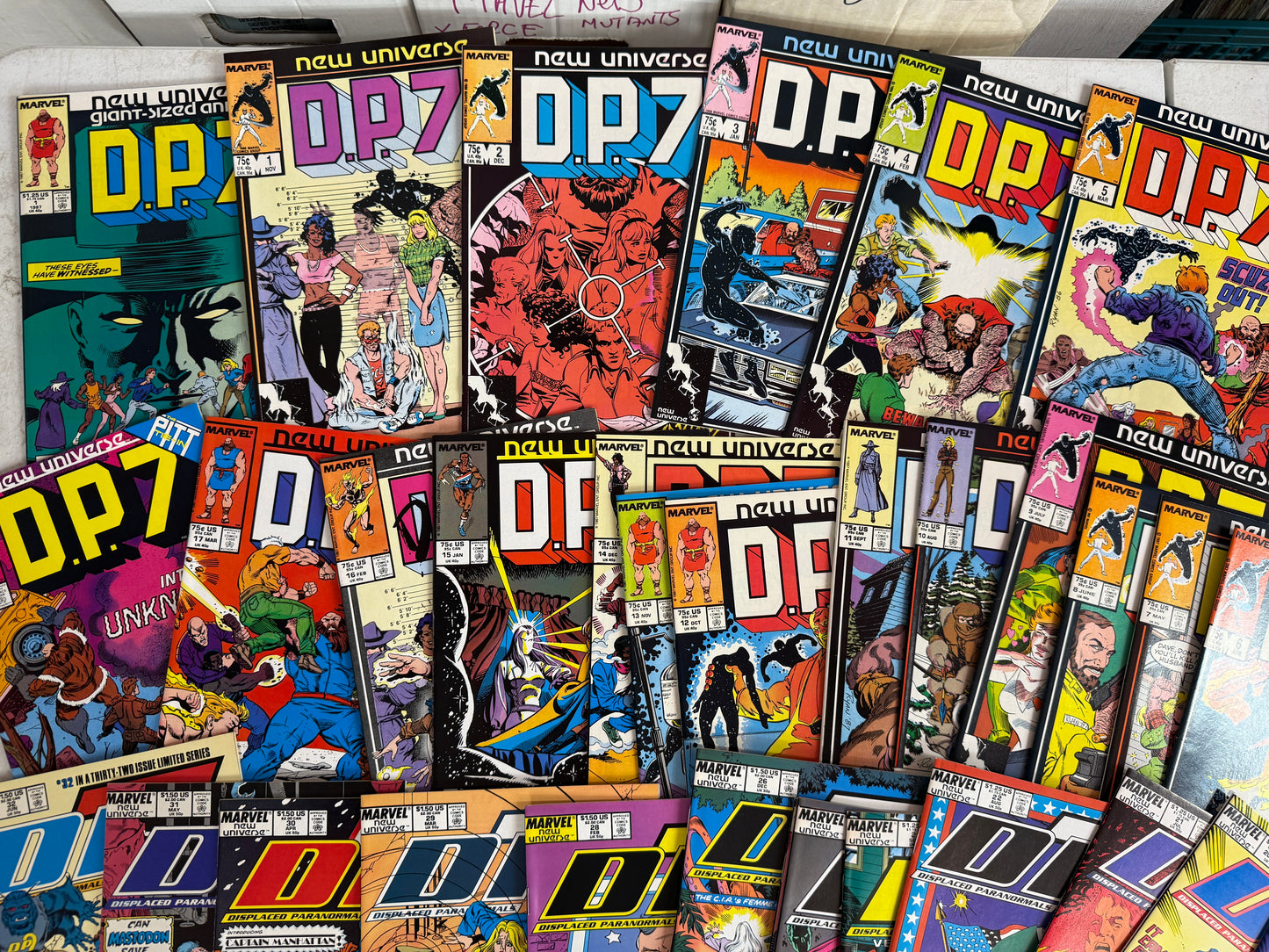 Marvel New Universe DP7 #1-32 Displaced Paranormals Complete Full Set 1986