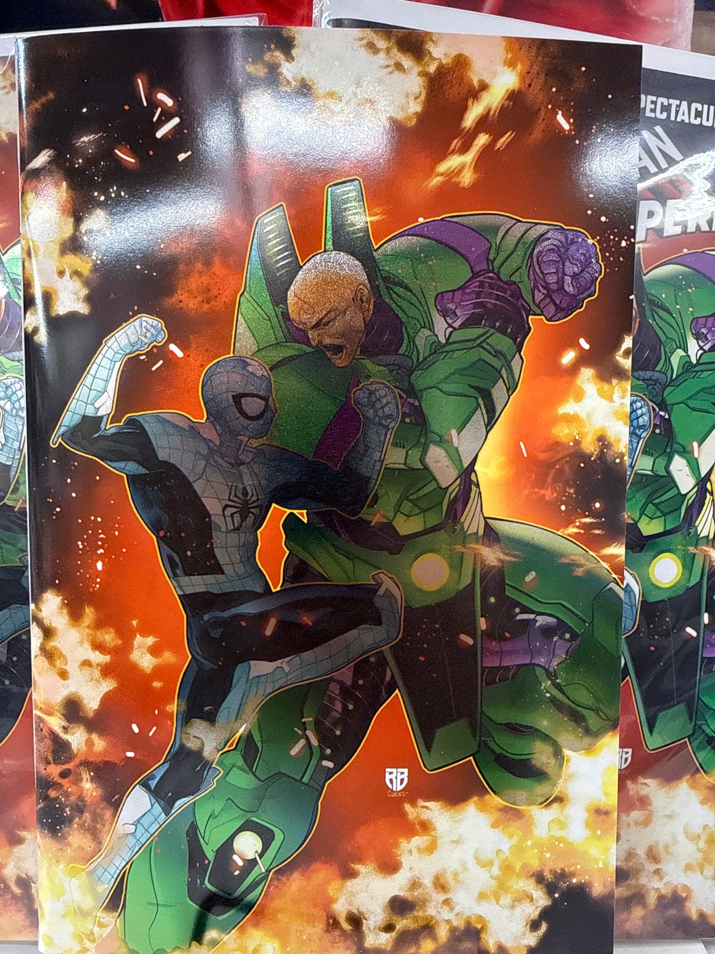 Spider-man Superman #1 RB Silva Trade And Foil Variant Set