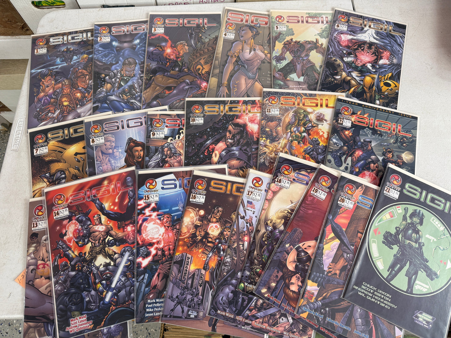 Sigil #1-21, Consecutive run, CrossGen, Barb Kesel, Chuck Dixon, Waid, VF/NM