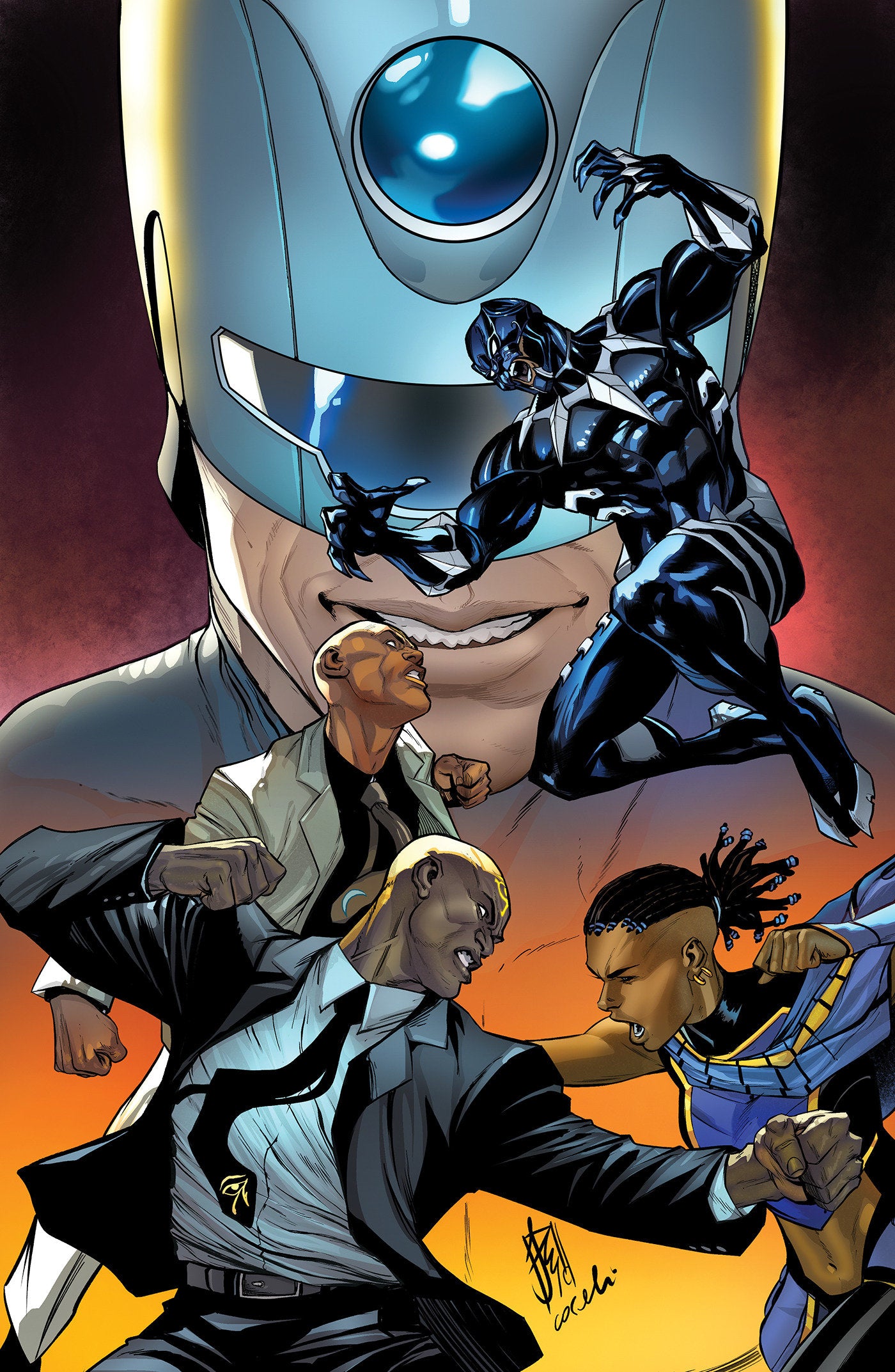 Ultimate Black Panther #2 Stefano Caselli Ratio 2nd Print Full Art Variant