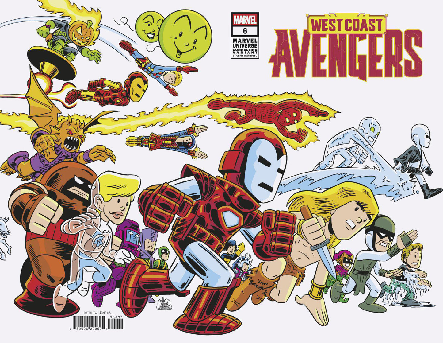West Coast Avengers #6 Chris Giarrusso Marvel Universe Connecting Wrap Variant F
