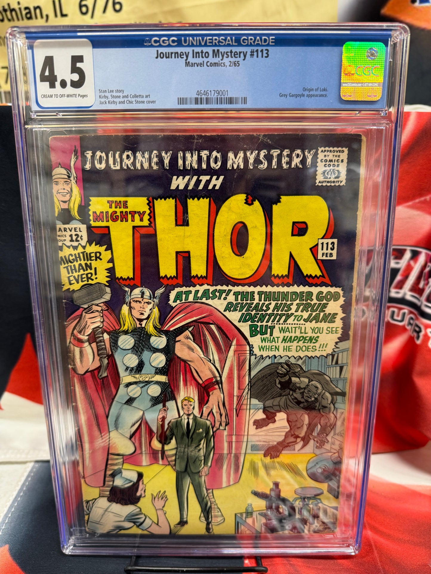 Journey Into Mystery #113 FN+ Kirby Thor Origins Grey Gargoyle & Loki 1st Honir