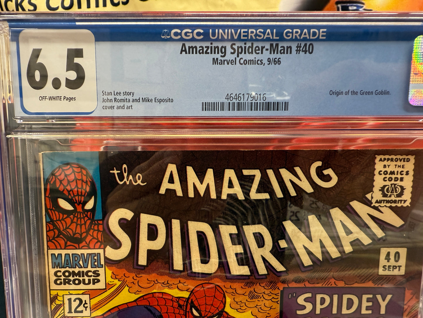 Amazing Spider-Man #40 ⭐ CGC 6.5 ⭐ Green Goblin Origin! Silver Age Marvel 1966