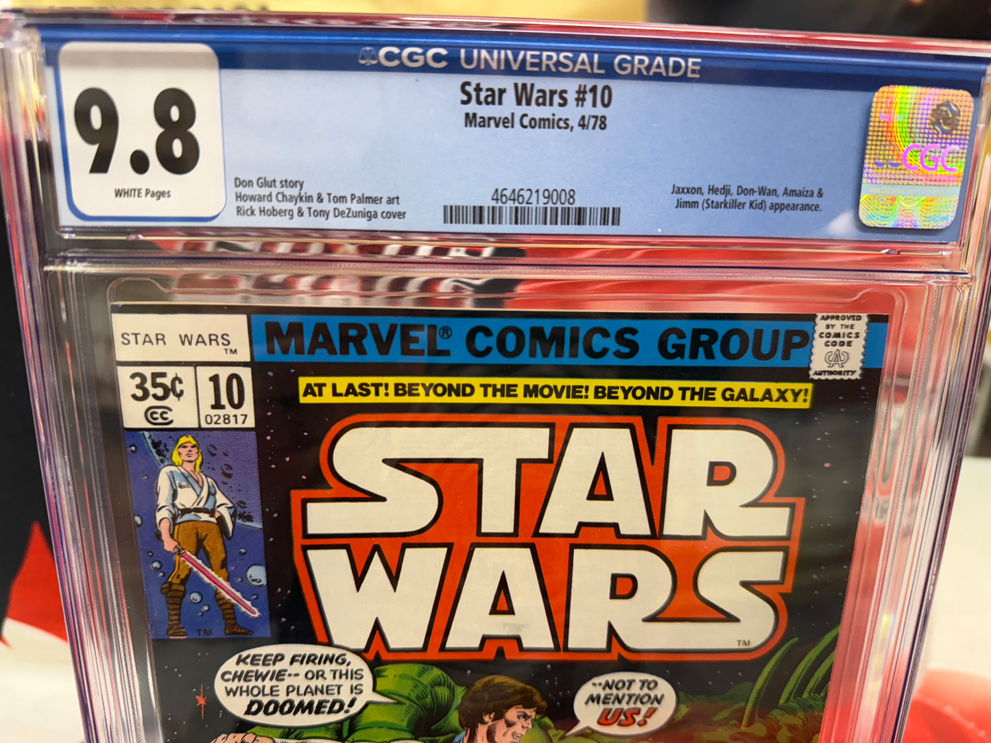 STAR WARS #10 (1978) - CGC GRADE 9.8 - DON-WAN KIHOTAY AND JAXXON APPEARANCES!
