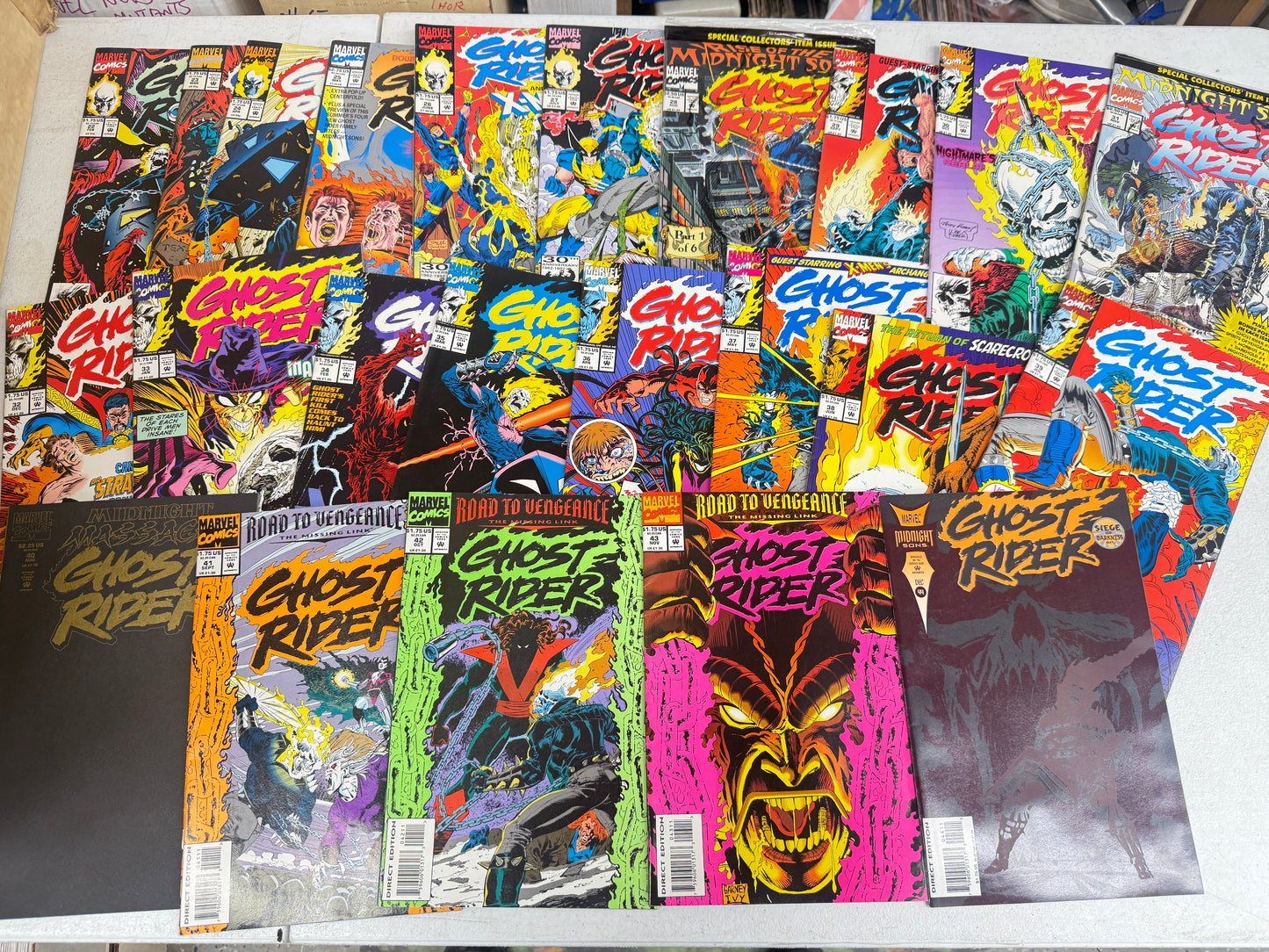 Ghost Rider Vol 2 #1-81 +ann 1-2 +Flashback  Marvel 1990 X-men Crossover Jim Lee