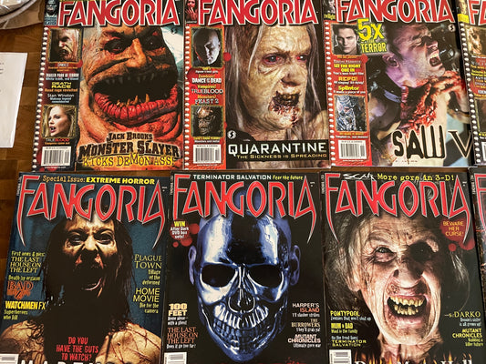 lot of 10 FANGORIA magazine Issues #276-285 Horror Jason and Michael Myers