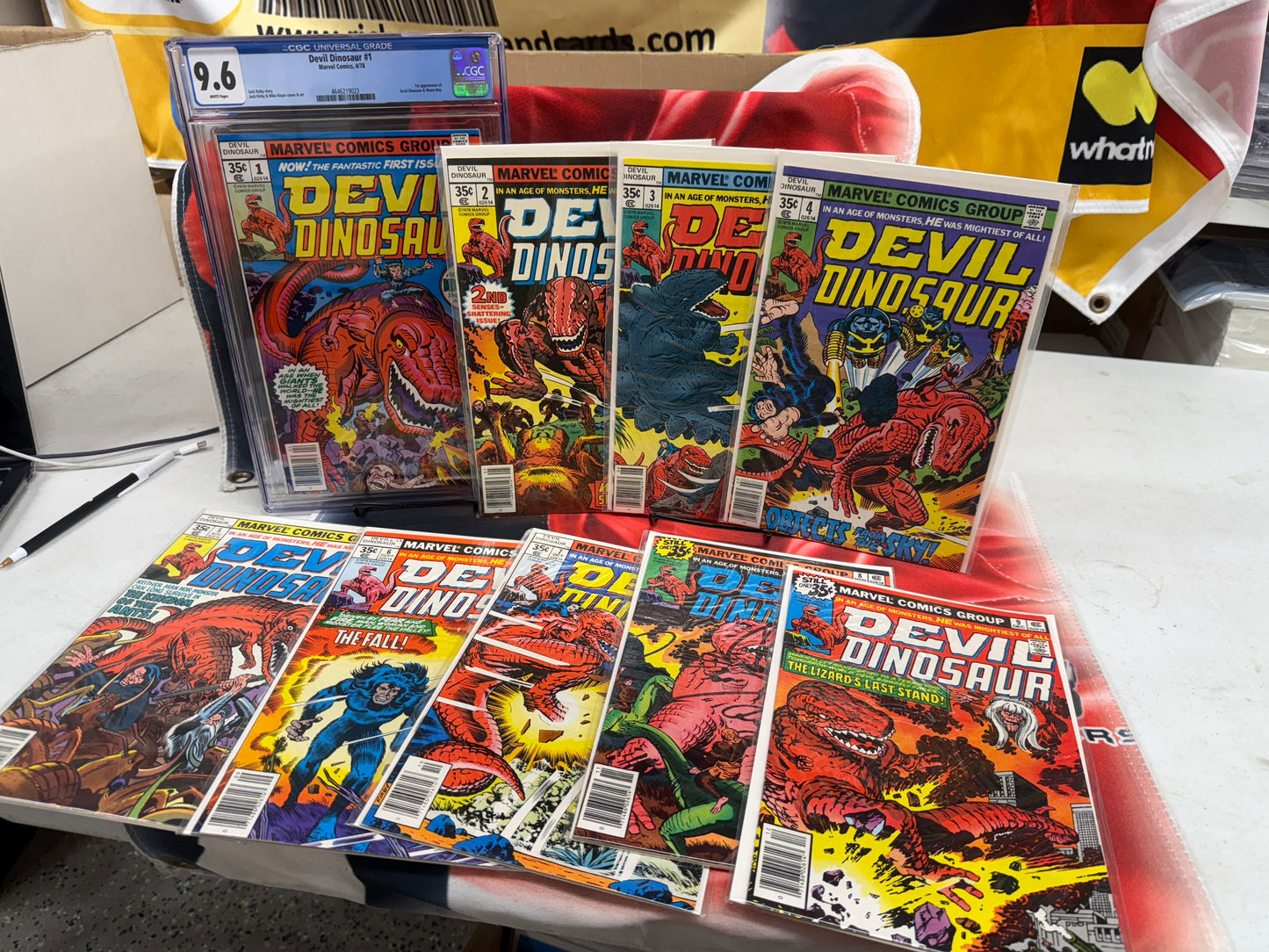 DEVIL DINOSAUR #1-9 COMPLETE LOT*MARVEL, 1978*JACK KIRBY 1st Devil And Moonboy