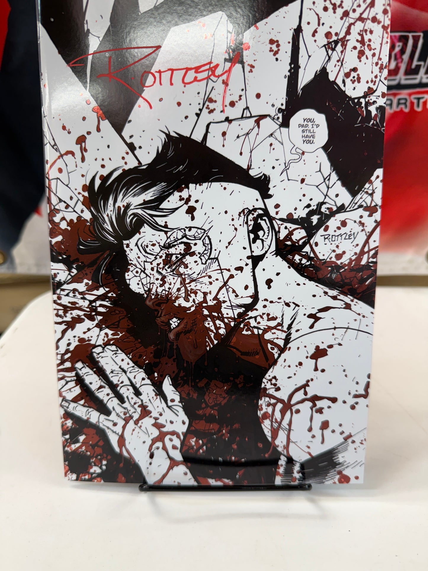 INVINCIBLE #1 RYAN OTTLEY B&W BLOODY RED FOIL VIRGIN VARIANT