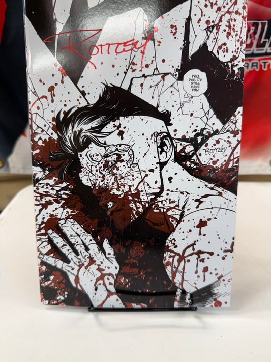 INVINCIBLE #1 RYAN OTTLEY B&W BLOODY RED FOIL VIRGIN VARIANT