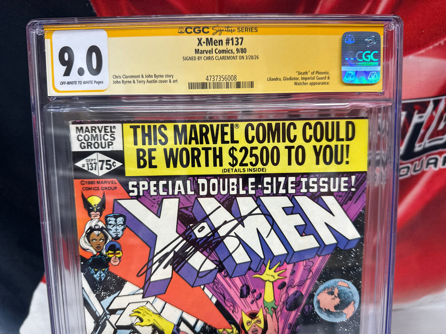 X-Men #137 CGC SS 9.0 Signed Chris Claremont Phoenix Must Die Key Direct cross posted