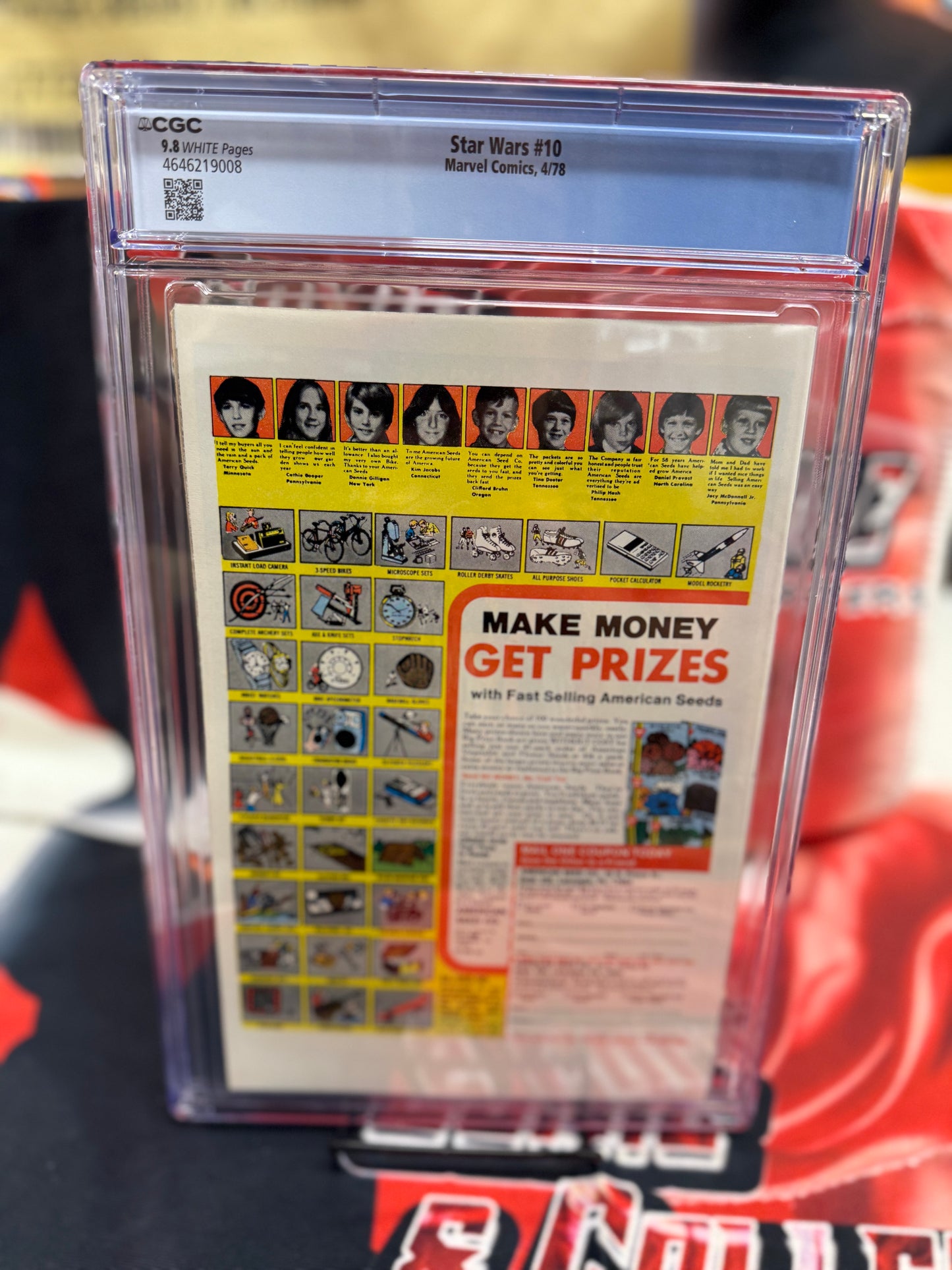 STAR WARS #10 (1978) - CGC GRADE 9.8 - DON-WAN KIHOTAY AND JAXXON APPEARANCES!