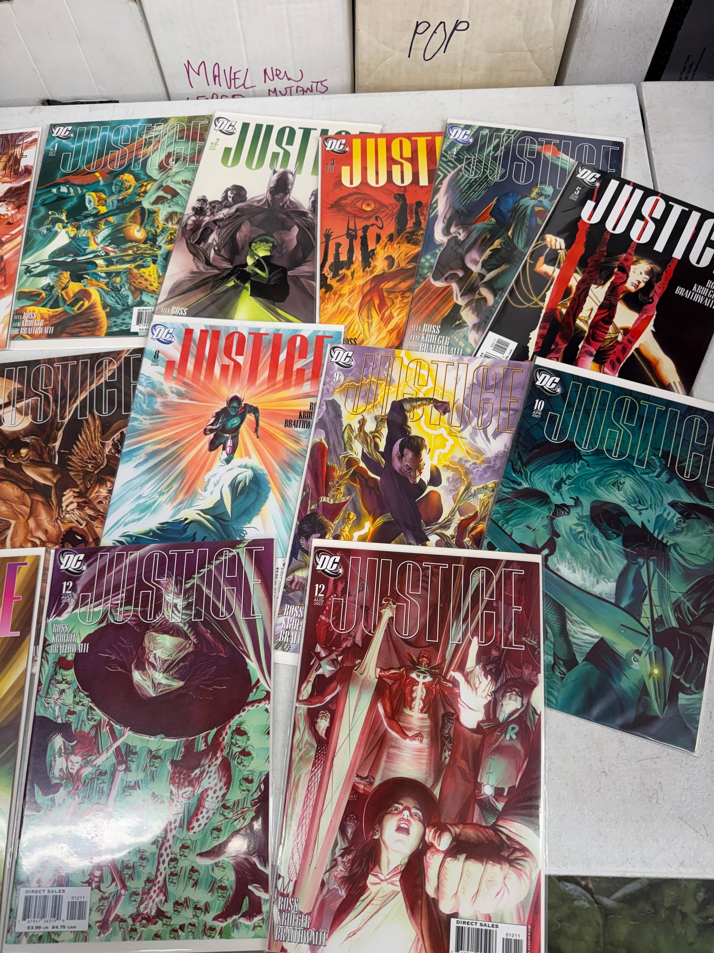 Alex Ross - Justice 1-12 complete set + variants. Wonder Woman, Superman DC