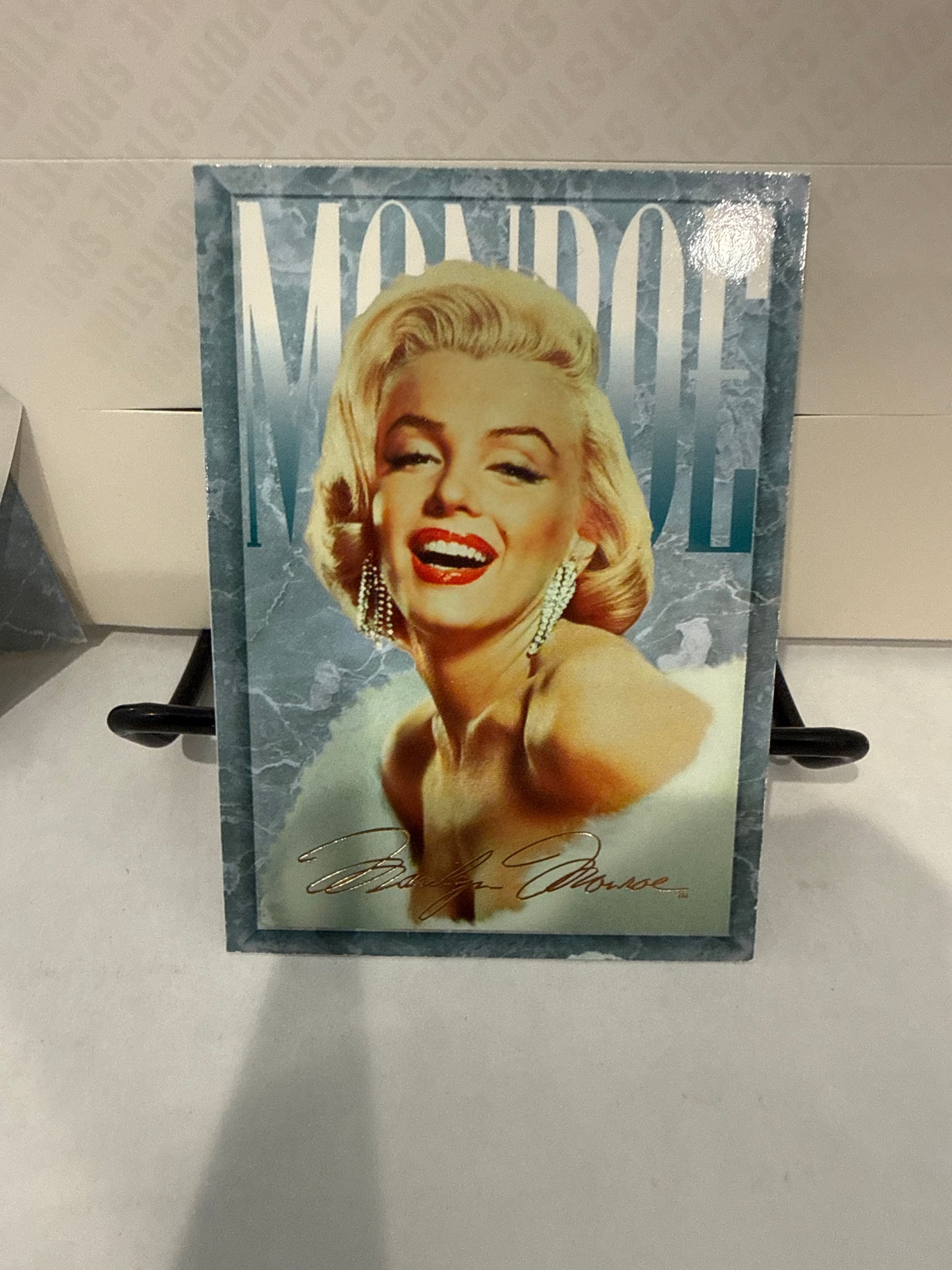 MARILYN MONROE 1993 SPORTS TIME PROMO CARD #P GOLD FACSIMILE SIGNATURE