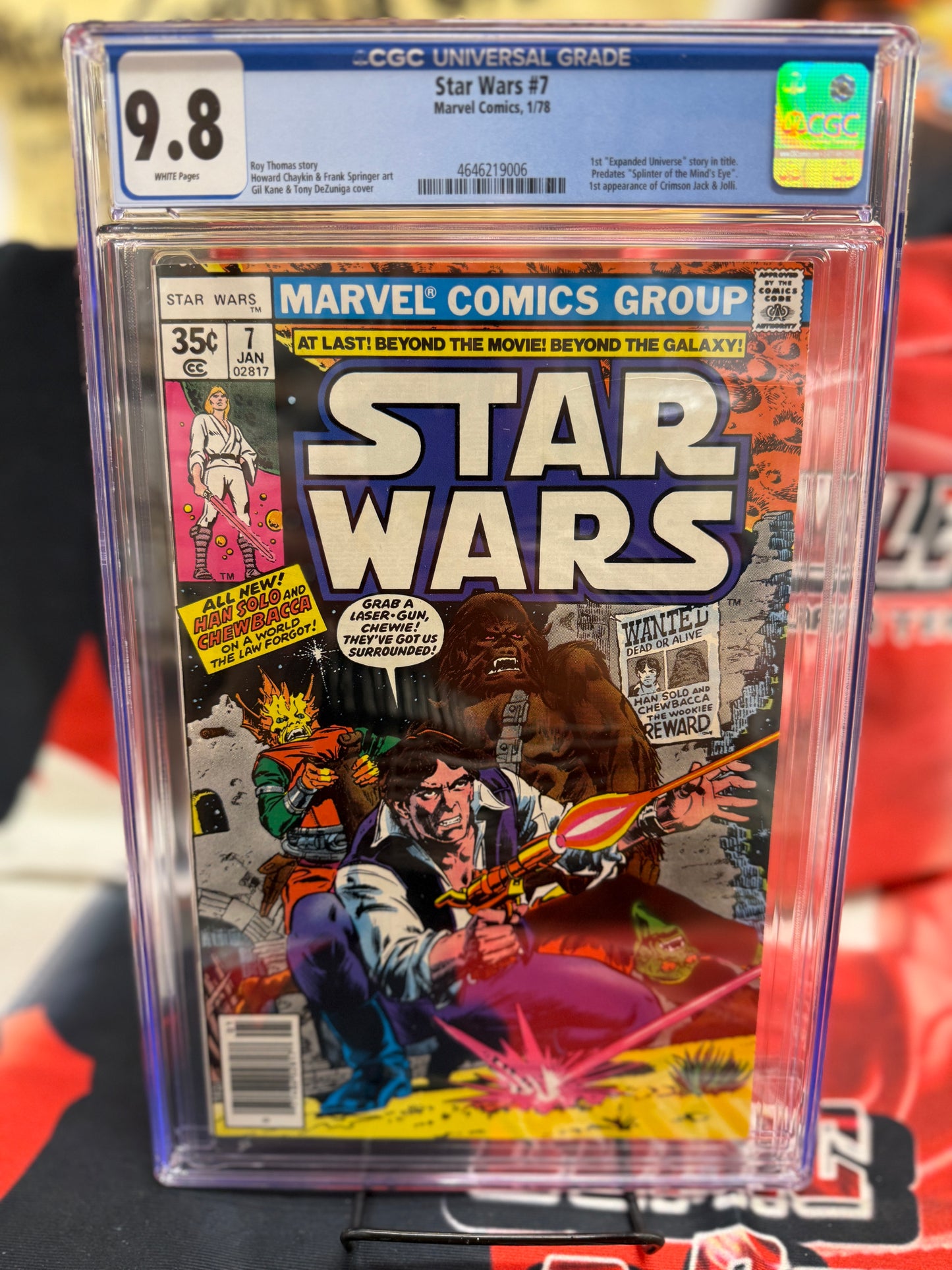 STAR WARS #7 CGC 9.8 WP NM/MT Marvel Comic 1978 Jedi Vader Expanded Universe v1