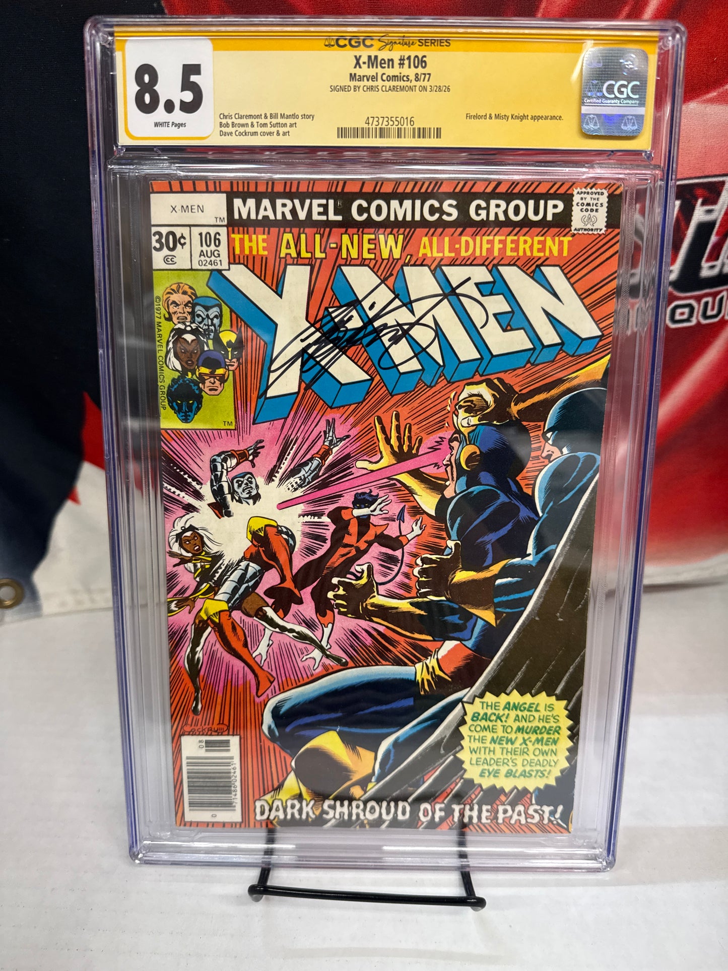 The X-Men Vol 1 106 CGC 8.5 (VF+) (1977) Signed x1 Cover Chris Claremont