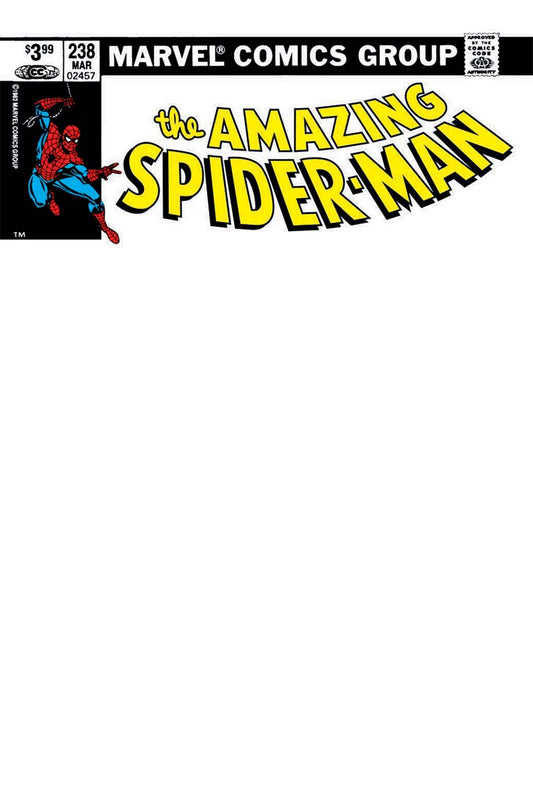 AMAZING SPIDER-MAN 238 UNKNOWN COMICS EXCLUSIVE BLANK VAR (03/30/2022) (04/06/2022)