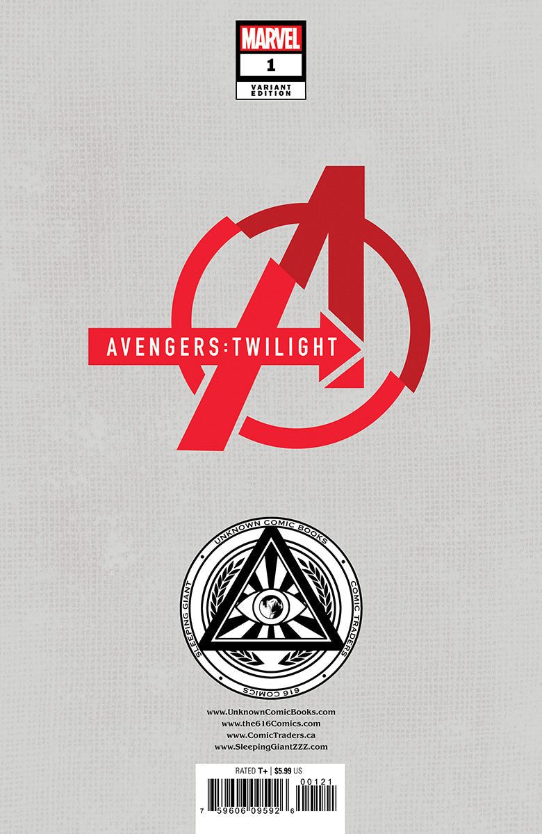 AVENGERS: TWILIGHT #1 UNKNOWN COMICS DAVIDE PARATORE EXCLUSIVE VAR (01/17/2024)