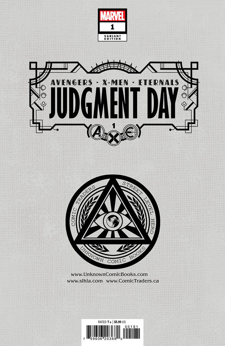 A.X.E.: JUDGMENT DAY #1 [AXE] UNKNOWN COMICS DAVID NAKAYAMA HELLFIRE EXCLUSIVE VIRGIN VAR (07/20/2022)