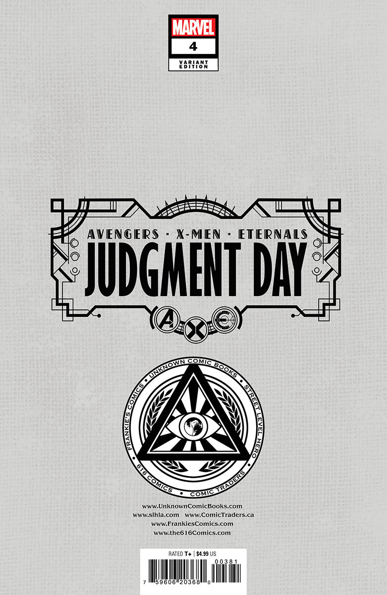 A.X.E.: JUDGMENT DAY #4 [AXE] UNKNOWN COMICS DAVID NAKAYAMA HELLFIRE EXCLUSIVE VIRGIN VAR (09/14/2022)