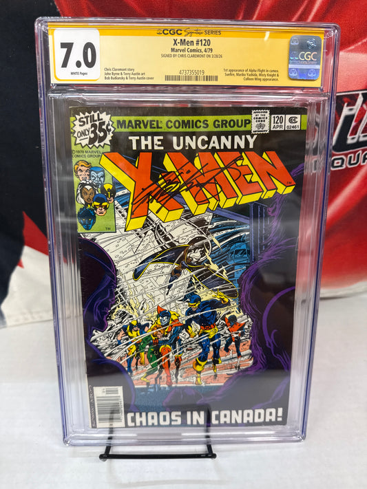 Uncanny X-Men #120 CGC 7.0 SS signed Chris Claremont cross posted