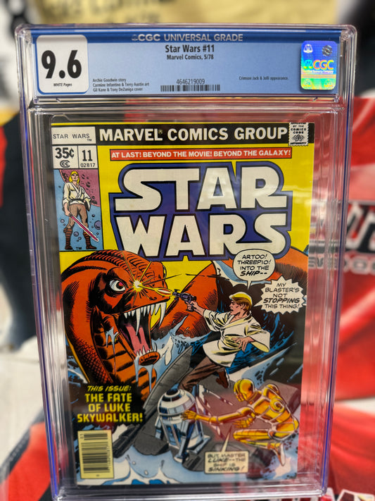 STAR WARS #11 CGC 9.6 WHITE PAGES // MARVEL COMICS 1978