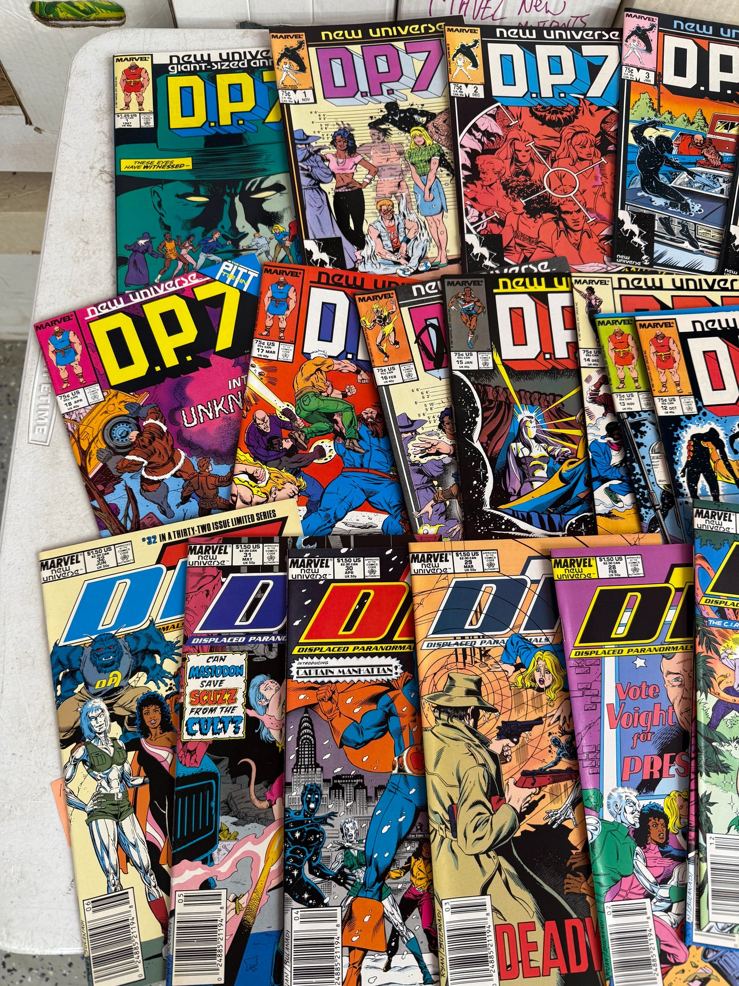 Marvel New Universe DP7 #1-32 Displaced Paranormals Complete Full Set 1986
