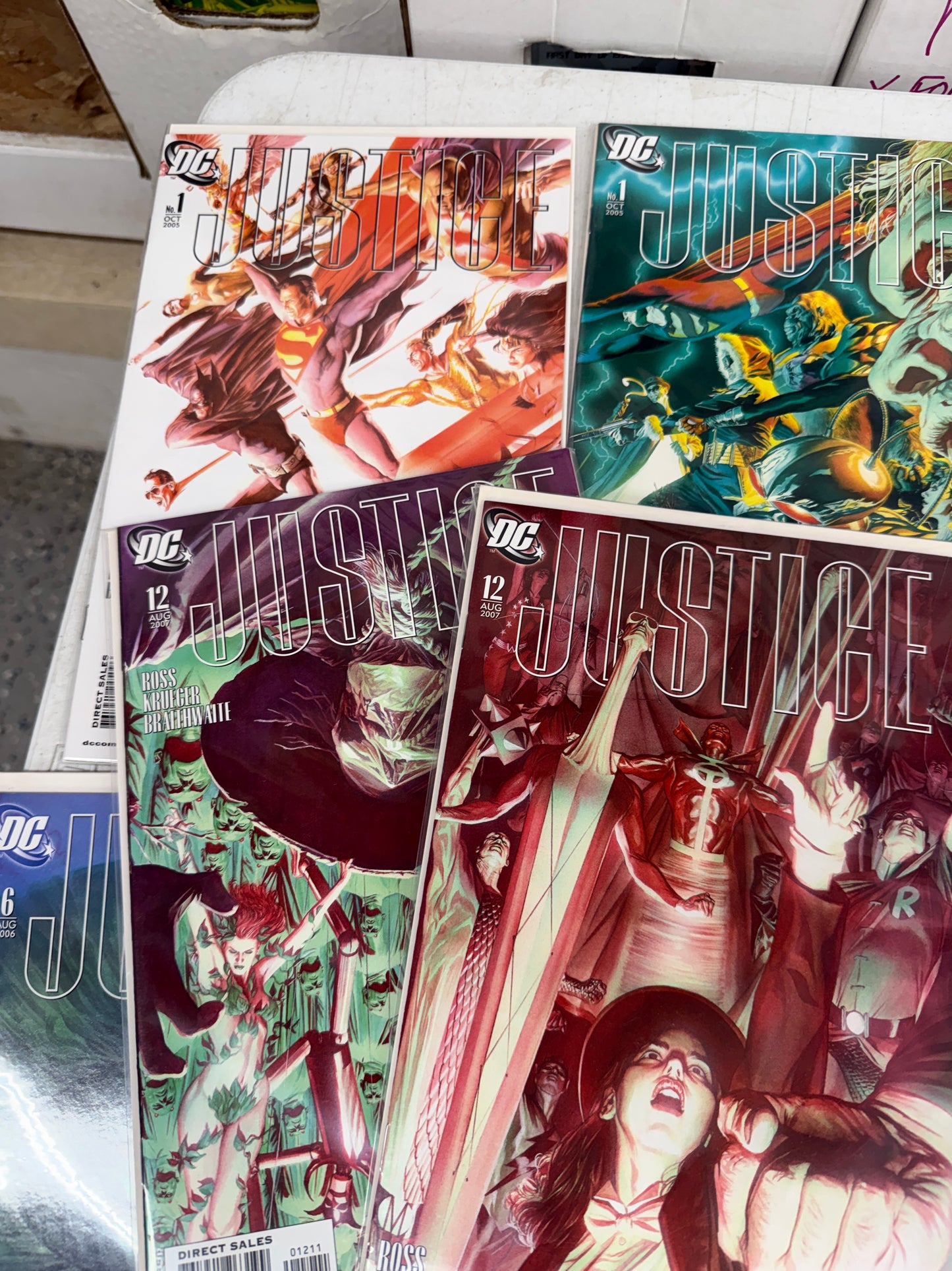 Alex Ross - Justice 1-12 complete set + variants. Wonder Woman, Superman DC