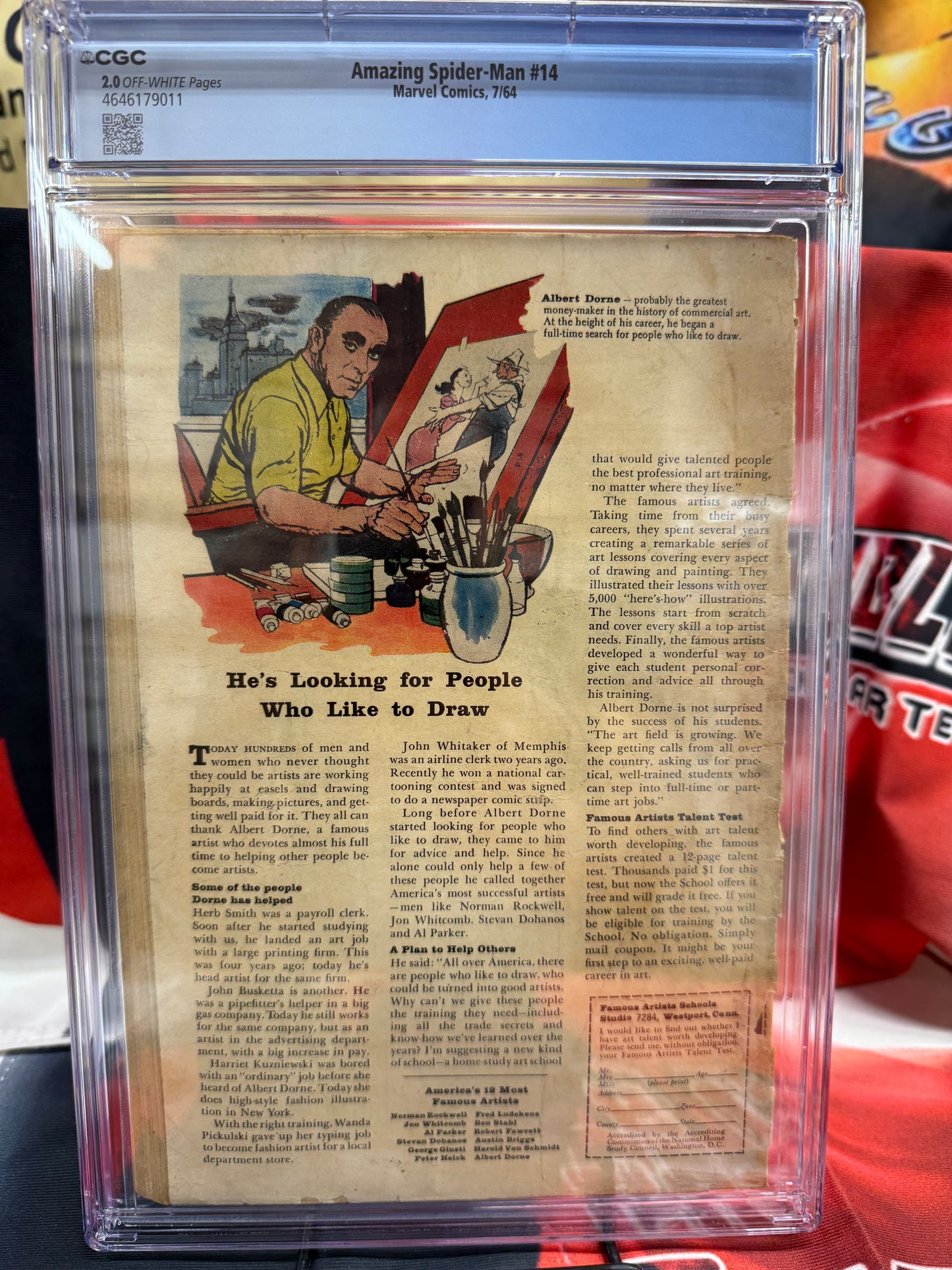 1964 Marvel Comics Amazing Spider-Man 14 CGC 2.0. 1st Green Goblin Appearance