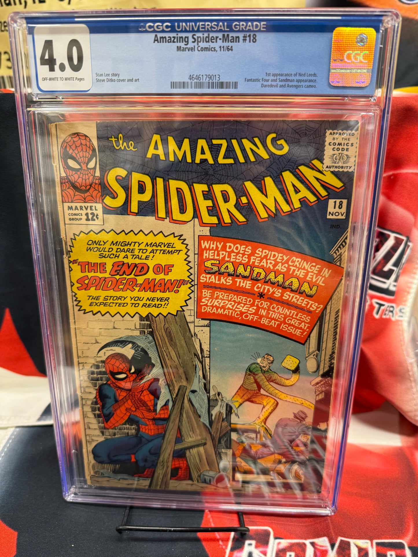 Amazing Spider-man #18 CGC 4.0 Marvel 1964 Sandman 1st Ned Leeds