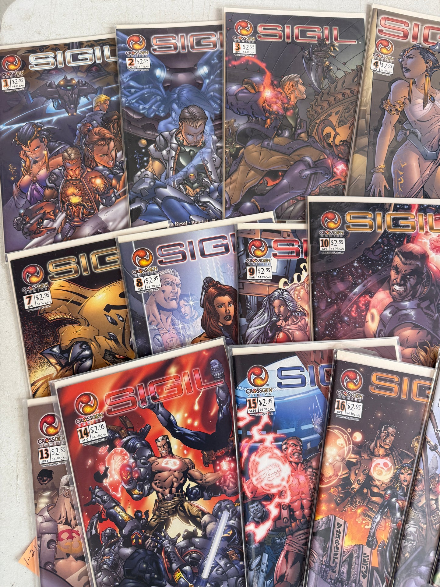 Sigil #1-21, Consecutive run, CrossGen, Barb Kesel, Chuck Dixon, Waid, VF/NM