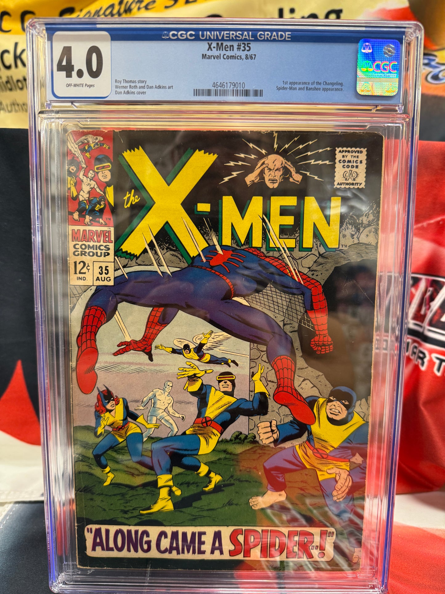 X-Men 35 Cgc 4.0-Off White 1st Changeling Marvel 1967