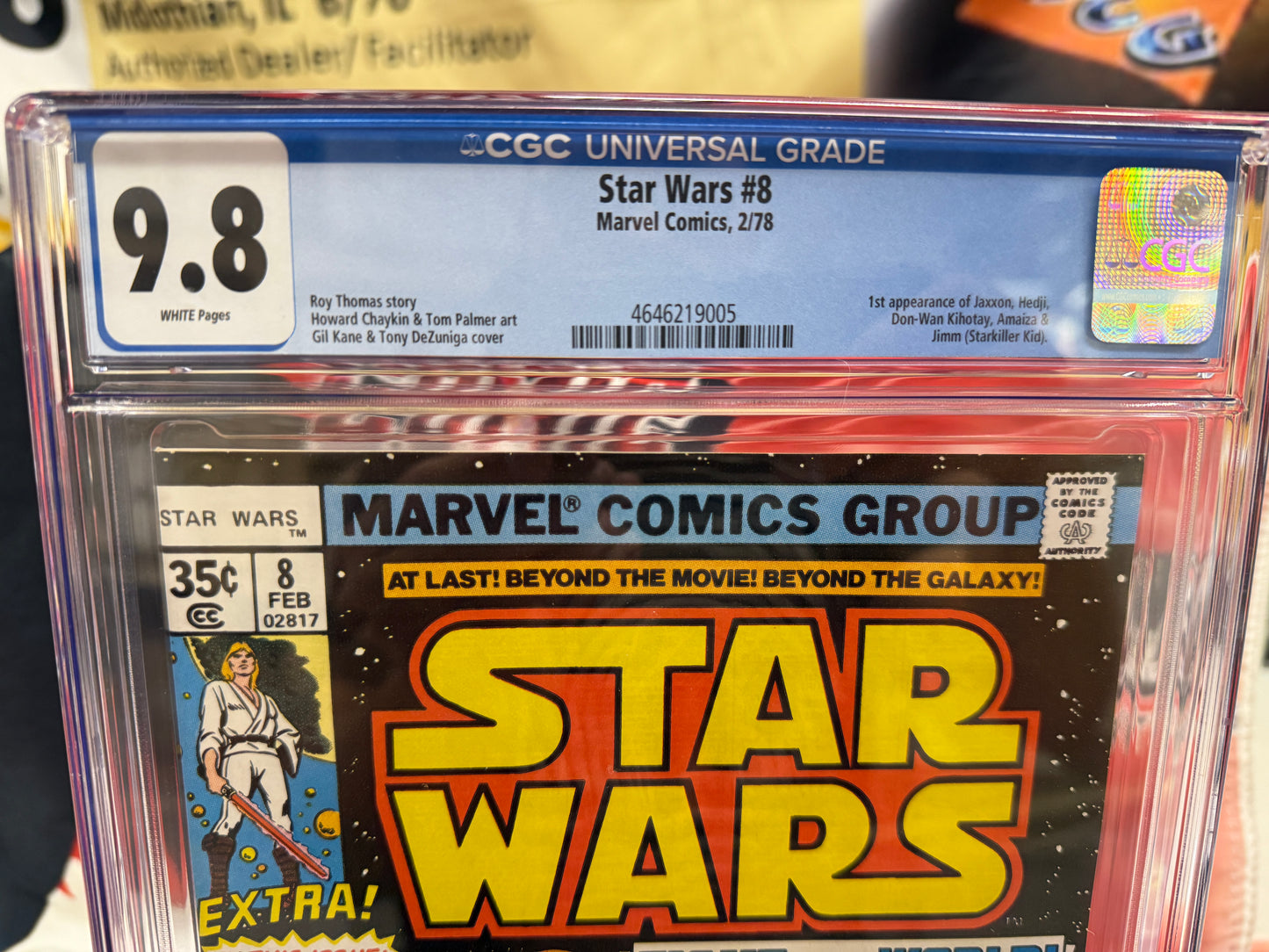 Star Wars #8 CGC 9.8 1978 Marvel Comics 1st App Jaxxon, Hedji, Star Killer KId