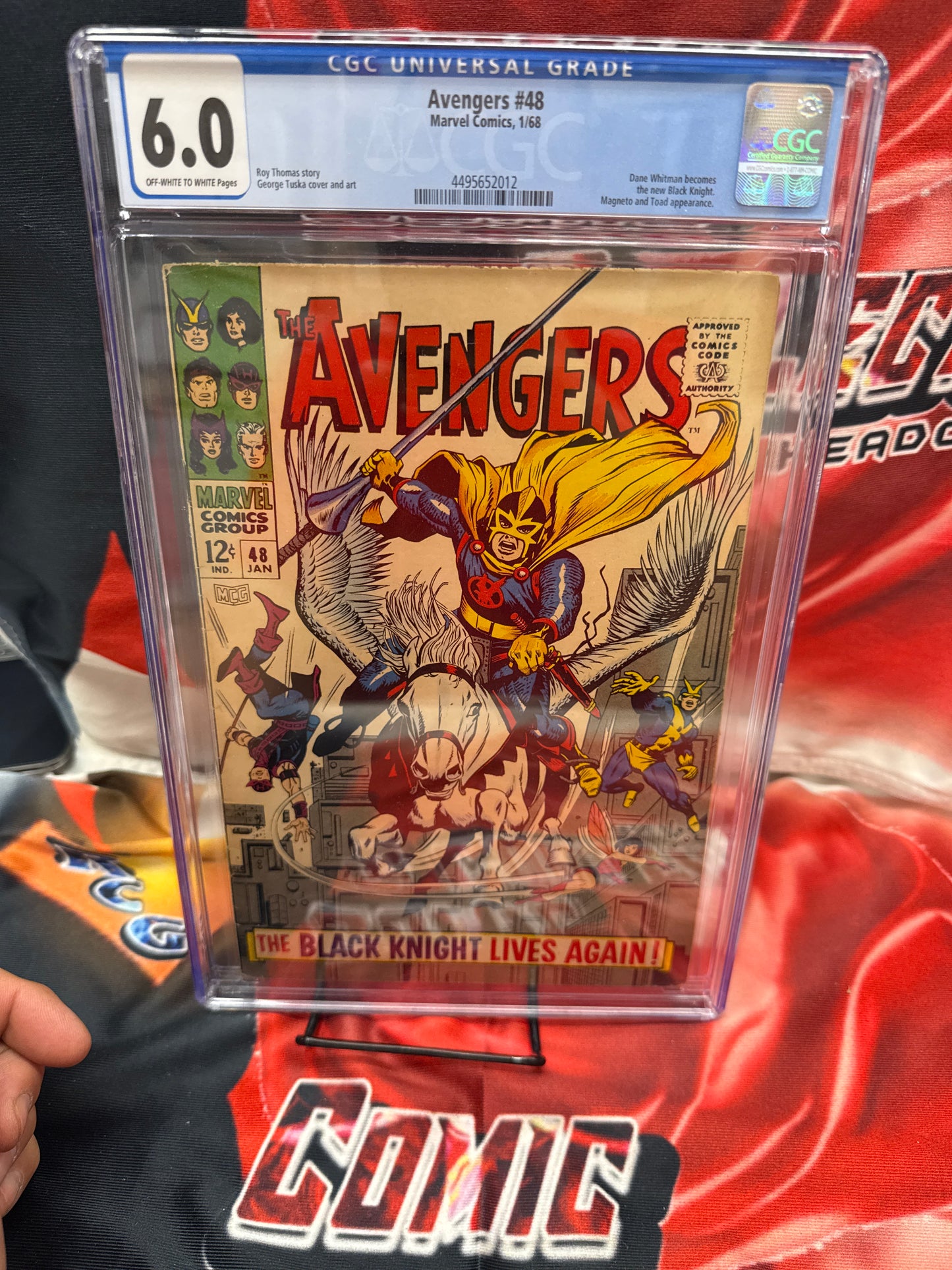 Avengers #48 CGC 6.5 OW/WH (Dane Whitman is The Black Knight!) 1968 Cross Posted