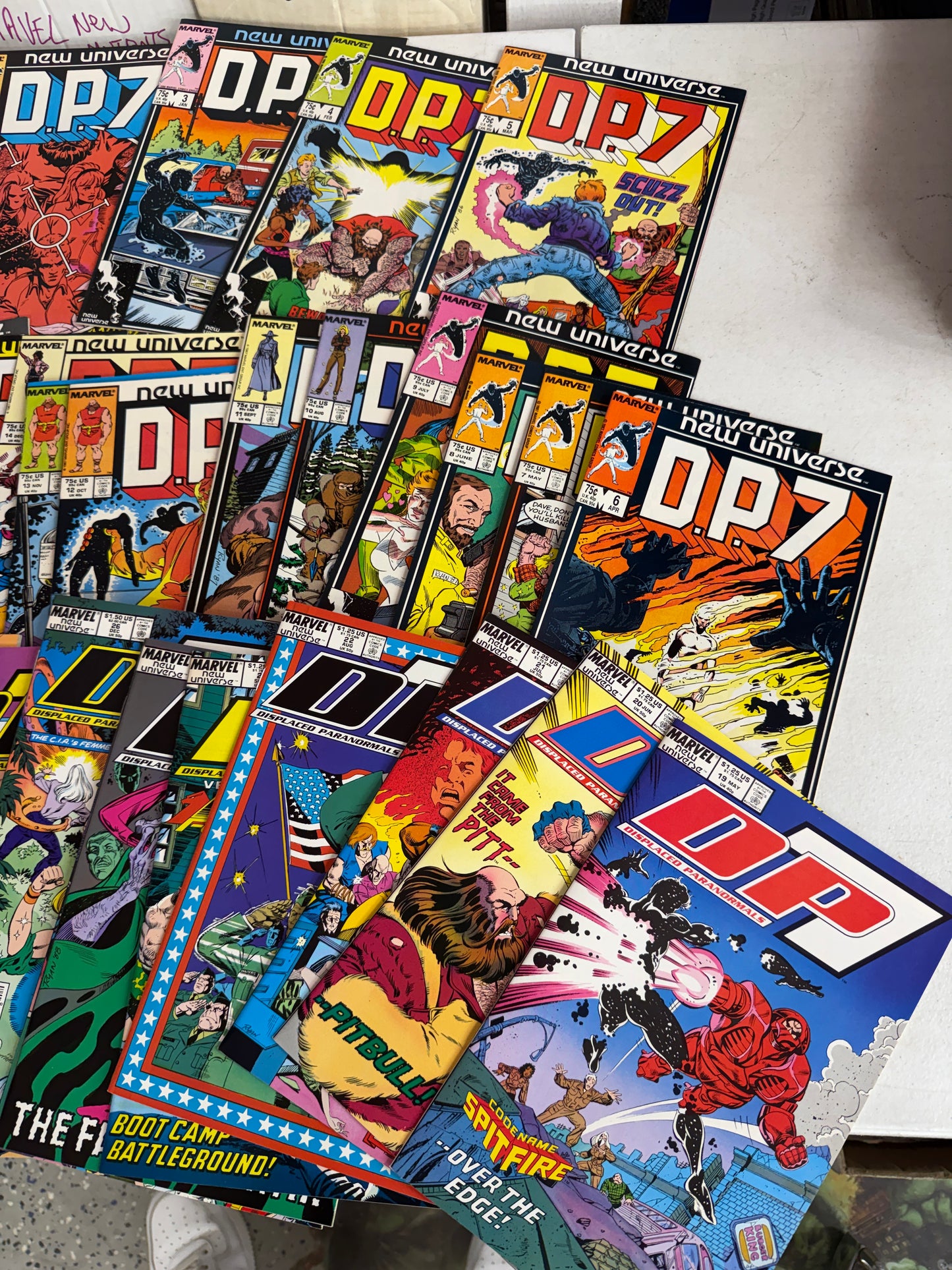 Marvel New Universe DP7 #1-32 Displaced Paranormals Complete Full Set 1986