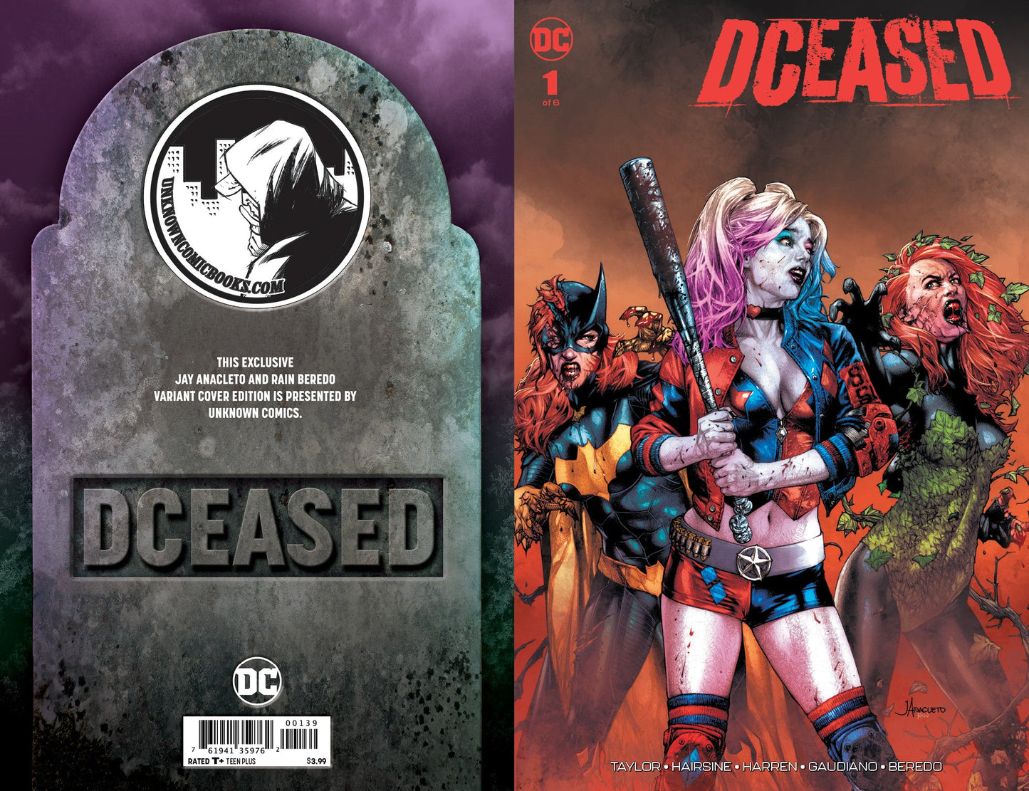 DCEASED #1 (OF 6) UNKNOWN COMIC BOOKS ANACLETO EXCLUSIVE 5/1/2019