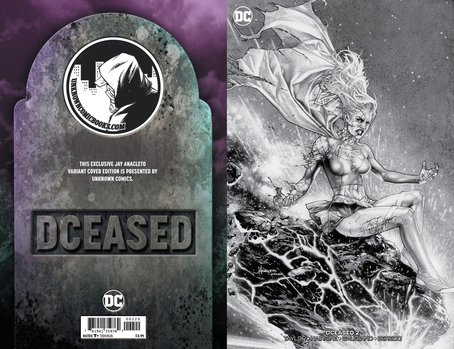 DCEASED #2 (OF 6) UNKNOWN COMIC BOOKS ANACLETO EXCLUSIVE REMARK EDITION (06/05/2019)