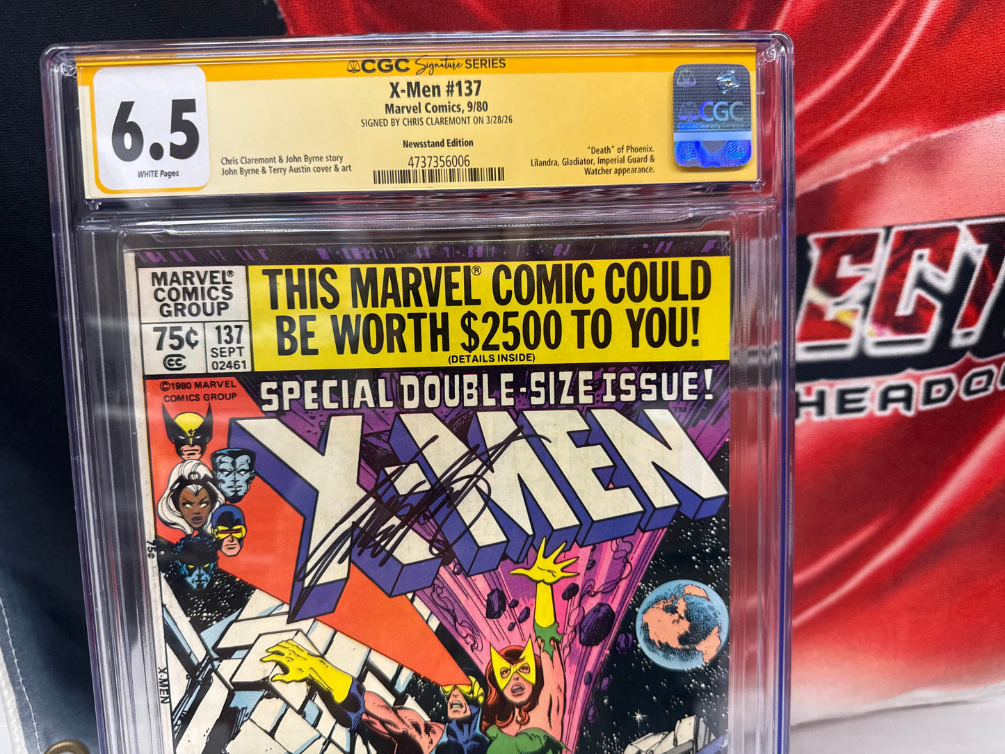 X-Men #137 CGC SS 6.5 Signed Chris Claremont Phoenix Must Die Key Newsstand cross posted